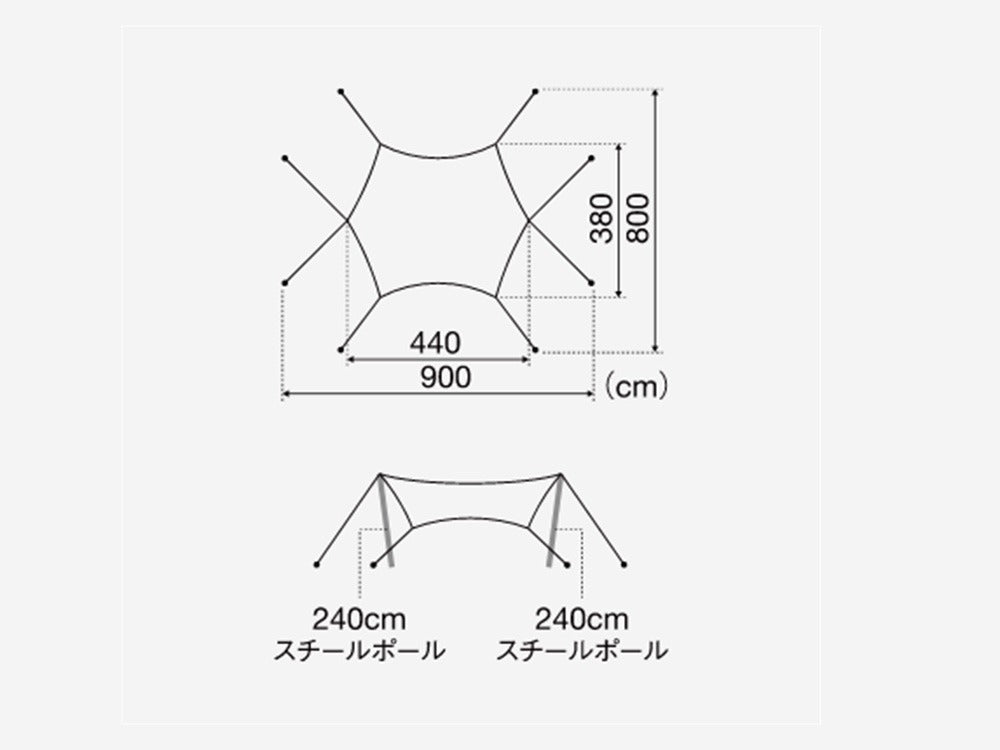 Snow Peak – ランドネストMテントタープセット SET-260 – PLUS YU