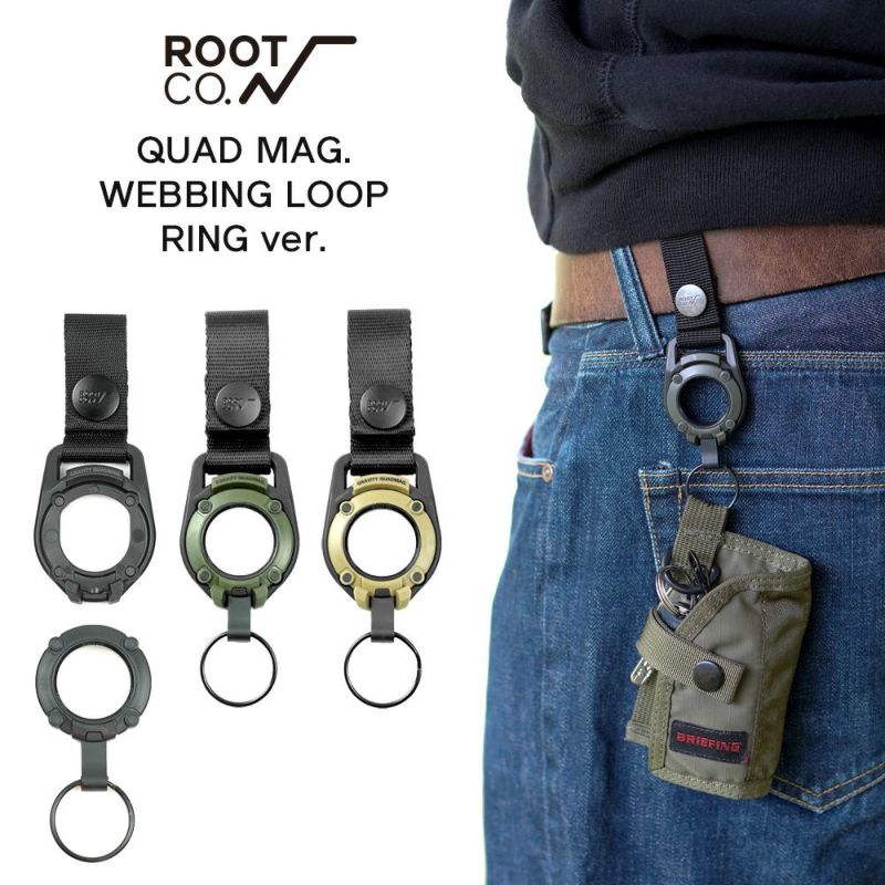ROOT CO. – GRAVITY QUAD MAG. WEBBING LOOP RING ver. GQWR-440 – PLUS YU